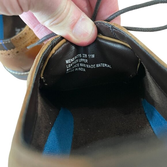 Nunn Bush Toe Cap Dress Shoes Men's Size 11 M Brown Leather - Picture 5 of 8